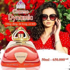Nước Hoa Nữ Charme Dynamic 50ml - Hương Hoa Tươi Mát, Quyến Rũ, Lưu Hương Lâu, Phong Cách Năng Động, Trẻ Trung