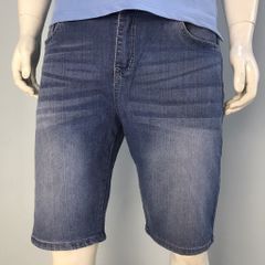 Quần sọt jean nam co giãn, cao cấp, quần sọt jean nam ống rộng, jean nam big size