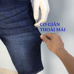 Quần sọt jean nam co giãn, cao cấp, quần sọt jean nam ống rộng, jean nam big size
