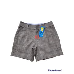 Quần Short Nữ Kaki Cotton Co Giãn Họa Tiết Karo - Thời Trang Nữ Thanh Lịch Cho Mọi Cô Gái