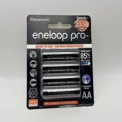 Pin Sạc Panasonic Eneloop Pro AA/AAA 1.2V Ni-MH 2550mAh/950mAh - Tái sử dụng 2100 lần, Giữ 85% năng lượng sau 1 năm