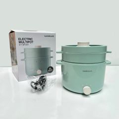 Nồi Điện Đa Năng LocknLock Electric Multi Pot 220V, 50Hz, 600W, 2.0L - Màu Mint - EJP156