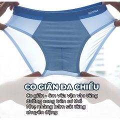 Quần Lót Tam Giác Nam BOLDMAN - Sịp Thun Lạnh Cao Cấp Kháng Khuẩn, Co Giãn, Thấm Hút Mồ Hôi, Không Hằn Da