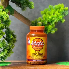Viên Uống Bổ Sung Chất Xơ Metamucil 3-in-1 Psyllium - Hỗ Trợ Tiêu Hóa, Giảm Táo Bón, 300 Viên Mỹ