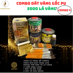 Bộ Dát Vàng 2000 Lá Vàng B Giòn Đài Đế Vương - Combo Dụng Cụ Dát Vàng Chất Lượng Cao cho Gỗ, Kim Loại, Đá, Gốm Sứ, Thủy Tinh