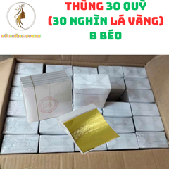 Thùng 30.000 Lá Dát Vàng 18K Siêu Bóng Đẹp - Trang Trí Nội Thất, Đồ Thờ, Decor Chất Lượng Cao