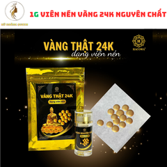 Viên Nén 24K Dát Vàng - Sản Phẩm Nghệ Thuật Kintsugi Cho Tranh Vẽ và Viết Chữ - Tạo Điểm Nhấn Đặc Biệt Cho Tác Phẩm Nghệ Thuật