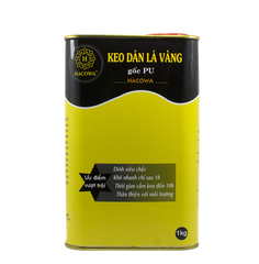 Thùng 20kg Keo Dát Vàng PU Hacowa - Tặng Kèm Tinh Màu Pha Keo, Chuyên Dùng Trên Gỗ, Kim Loại, Nhựa, Đá, Thủy Tinh, Gốm Sứ
