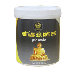 Nhũ Vàng Siêu Ánh 999K Gốc Nước 1kg - Màu Sắc Sáng Đẹp, An Toàn Cho Vẽ Trên Gỗ, Nhựa, Bê Tông, Xi Măng