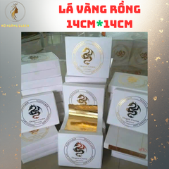 1000 Lá Vàng Rồng 14x14cm - Dát Vàng Trang Trí Tượng Phật, Đồ Nội Thất, Quà Tặng Sang Trọng