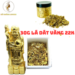 Lá Vàng 22K Dát Tượng Phật - 30g Đồ Thủ Công Mỹ Nghệ, Lớp Vàng Bóng Mịn Bền Đẹp, Dễ Thi Công, Giá Rẻ