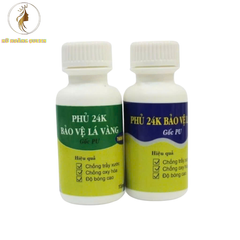 Combo Phủ Bảo Vệ Lá Vàng 24K - 45ml Gồm 2 Thành Phẩm A & B, Giữ Màu Vàng, Ngăn Trầy Xước, Dễ Sử Dụng cho Ô Tô, Đồ Trang Trí