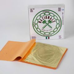 1000 Lá Dát Vàng 18K Chính Hãng Ý Kích Thước 14x14cm - Trang Trí Đồ Nội Thất, Tượng Phật, Phào Chỉ, Dát Vàng Sang Trọng