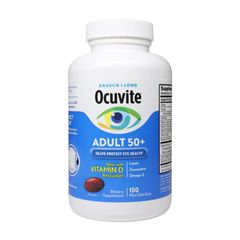Viên uống bổ mắt Ocuvite Adult 50+ - Dinh dưỡng cho người trên 50 tuổi, cải thiện thị lực và giảm mệt mỏi mắt, sản xuất tại Mỹ
