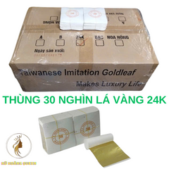 Thùng 30 Nghìn Lá Vàng 24K 9x9cm - Dát Vàng Đẹp Cho Mọi Chất Liệu, Combo Phụ Kiện Dát Vàng Giá Rẻ