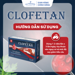 Viên uống Clofetan Nutramed – Hỗ trợ tái tạo tiểu cầu, giảm nguy cơ xuất huyết, cho người bị sốt xuất huyết (30 viên)