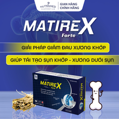 Viên uống Matirex Forte hỗ trợ giảm đau giúp tái tạo sụn khớp và xương dưới sụn (30 viên)