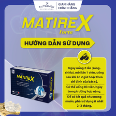 Viên uống Matirex Forte hỗ trợ giảm đau giúp tái tạo sụn khớp và xương dưới sụn (30 viên)