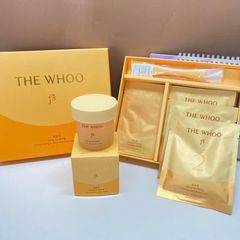 Bộ mặt nạ nâng cơ The Whoo Gongjinhyang Elastic Shaking Modeling Set - 6 lần sử dụng, dưỡng da căng bóng, đẩy lùi lão hóa tại nhà