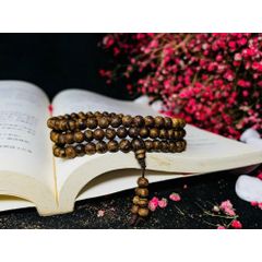 Vòng tay trầm tốc 108 hạt trầm hương loại 1 may mắn tài lộc