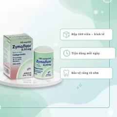 Viên Ngậm Hỗ Trợ Răng Miệng Cho Bé – Dạng Nhai Dễ Dùng, Hộp 100 Viên, Vị Thanh Nhẹ