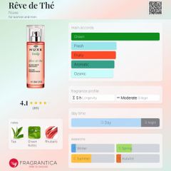 Nuxe Rêve de Thé Nước Hoa EDP 100ml - Hương Trà Xanh Tươi Mát, Thư Giãn - Nước Hoa Unisex Từ Pháp
