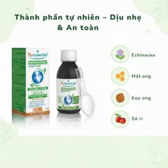Siro Hỗ Trợ Hô Hấp Puressentiel - Làm Dịu Họng Từ Thảo Mộc và Mật Ong - 125ml, Giải Pháp Tự Nhiên Cho Gia Đình Từ 7 Tuổi