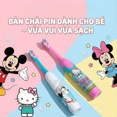 Bàn Chải Đánh Răng Cho Bé Mr White - Bàn Chải Điện Rung Nhẹ An Toàn cho Trẻ Từ 3 Tuổi, Lông Mềm Nhập Khẩu Từ Pháp