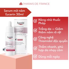 Tinh Chất Serum Eucerin Anti-Pigment 30ml - Hỗ Trợ Mờ Thâm, Sáng Da Cho Da Dầu - Dưỡng Ẩm, Kết Cấu Nhẹ Mịn