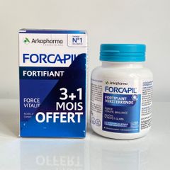 Viên uống hỗ trợ mọc tóc và dưỡng móng Forcapil Arkopharma Pháp - Giải pháp chăm sóc tóc chắc khỏe, giảm rụng, bổ sung Vitamin và khoáng chất.