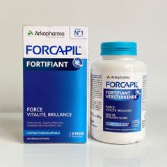Viên uống hỗ trợ mọc tóc và dưỡng móng Forcapil Arkopharma Pháp - Giải pháp chăm sóc tóc chắc khỏe, giảm rụng, bổ sung Vitamin và khoáng chất.