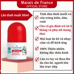 Lăn Chống Muỗi & Ngăn Côn Trùng Puressentiel Anti-Pique 30ml – An Toàn Cho Bé Từ 6 Tháng & Mẹ Bầu