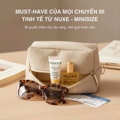 Bộ Sản Phẩm Mini Nuxe Best-Sellers - Tinh Chất Super Serum [10] & Dầu Khô Huile Prodigieuse Dưỡng Da Du Lịch, Chăm Sóc Da Mặt Chính Hãng