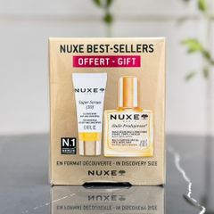 Bộ Sản Phẩm Mini Nuxe Best-Sellers - Tinh Chất Super Serum [10] & Dầu Khô Huile Prodigieuse Dưỡng Da Du Lịch, Chăm Sóc Da Mặt Chính Hãng