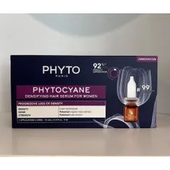 Tinh Chất Giảm Rụng Tóc Di Truyền Phyto Phytocyane Cho Nữ 12x5ml - Giải Pháp Mọc Tóc Cao Cấp Từ Pháp, Tăng Cường Sức Khỏe Tóc