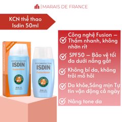 Kem Chống Nắng Isdin Fusion Water Magic Roland Garros SPF50 - Dưỡng Ẩm, An Toàn Cho Da Nhạy Cảm và Da Dầu, Phiên Bản Giới Hạn 50ml