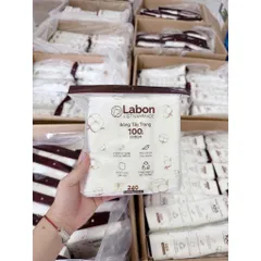 Bông Tẩy Trang Labon 150/240 Miếng - 100% Cotton Tự Nhiên, Mềm Mịn, Không Xơ Bông, An Toàn Cho Da Nhạy Cảm