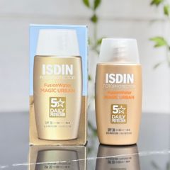 Kem Chống Nắng Isdin Fusion Water Urban SPF30 50ml - Bảo Vệ Da Chống Ô Nhiễm & Ánh Sáng Xanh, Dưỡng Ẩm Bền Lâu