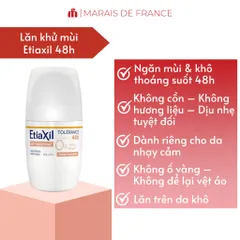 Lăn Khử Mùi Etia xil Gentle Deodorant 48H Cho Da Nhạy Cảm - Khô Thoáng, Dịu Nhẹ, Không Cồn, Không Paraben, Hương Thơm Dễ Chịu