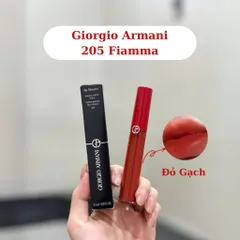 Son Kem Giorgio Armani Lip Maestro 205 Flamma - Tông Đỏ Gạch Sang Trọng, Son Môi Mượt Mà, Phong Cách Thanh Lịch, Trang Điểm Hiện Đại