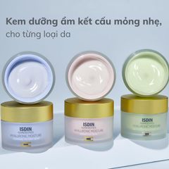 Tester Kem Dưỡng Ẩm Isdinceutics Hyaluronic Moisture Sensitive 50g - Dành Cho Da Nhạy Cảm, Cấp Ẩm & Phục Hồi Da, Chất Kem Nhẹ Thoáng Mát