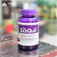 Kẹo Ngủ Vicks ZzzQuil Sleep Gummies - Hỗ Trợ Ngủ Ngon 60 Viên, Giúp Ngủ Nhanh Hơn, Không Gây Nghiện, Hương Trái Cây Rừng