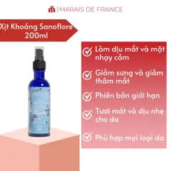 Xịt Khoáng Sanoflore 200ml Hoa Thanh Cúc - Nước Cân Bằng Hữu Cơ, Giảm Sưng Mắt, Làm Dịu Da Nhạy Cảm, Chăm Sóc Da Mặt