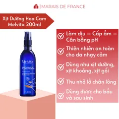 Xịt Dưỡng Hoa Cam Hữu Cơ Melvita 200ml - Cấp Ẩm, Cân Bằng pH, Làm Dịu Da Tự Nhiên, dịu nhẹ Cho Da Nhạy Cảm