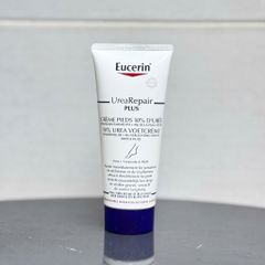 Kem Dưỡng Da Chân Eucerin UreaRepair PLUS 10% Urea - Giải Pháp Giảm Nứt Nẻ, Cấp Ẩm Chuyên Sâu, Dưỡng Mềm Da Khô 100ml