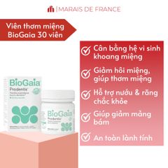 BioGaia Prodentis - Viên Ngậm Lợi Khuẩn Thơm Miệng Chăm Sóc Răng Miệng (30 Viên) - Hương Vị Táo & Bạc Hà Tươi Mát