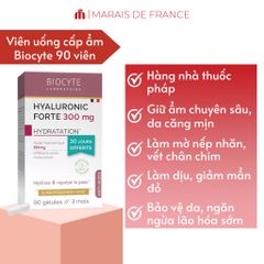Viên Uống Biocyte Hyaluronic Forte 300mg - Bổ Sung Hyaluronic Acid Giúp Da Căng Mịn, Giảm Nếp Nhăn, Tăng Độ Ẩm Cho Da Kém Đàn Hồi