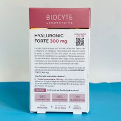 Viên Uống Biocyte Hyaluronic Forte 300mg - Bổ Sung Hyaluronic Acid Giúp Da Căng Mịn, Giảm Nếp Nhăn, Tăng Độ Ẩm Cho Da Kém Đàn Hồi