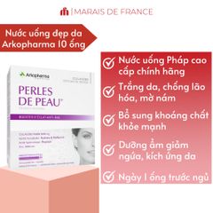 Arkopharma Perles De Peau Radiance Collagen 5000mg – Nước Uống Đẹp Da Pháp (Hộp 10 Ống)