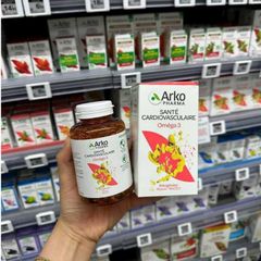 Viên Uống Dầu Cá Arkopharma Omega 3 - Hỗ Trợ Tim Mạch, Bổ Não và Cải Thiện Thị Lực - Hộp 180 Viên